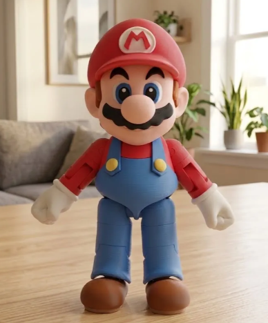 Boneco Articulado Super Mario