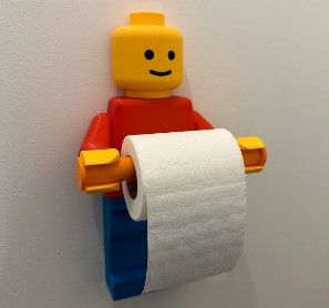 Suporte para Papel Higiênico Estilo Bloco Montar