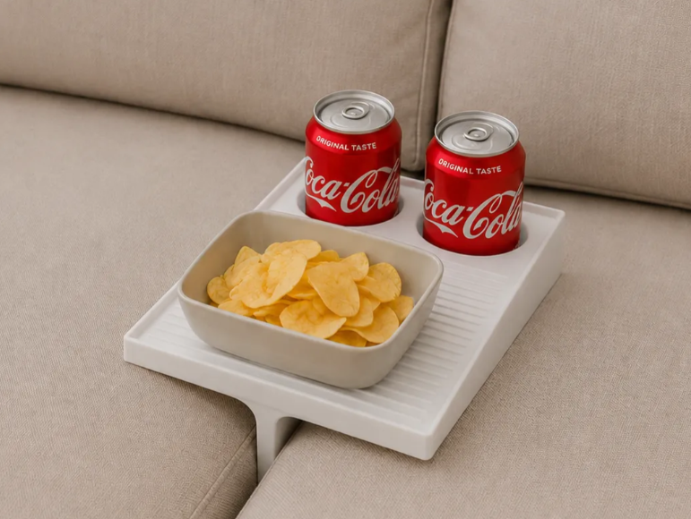 Suporte para lanches de sofa
