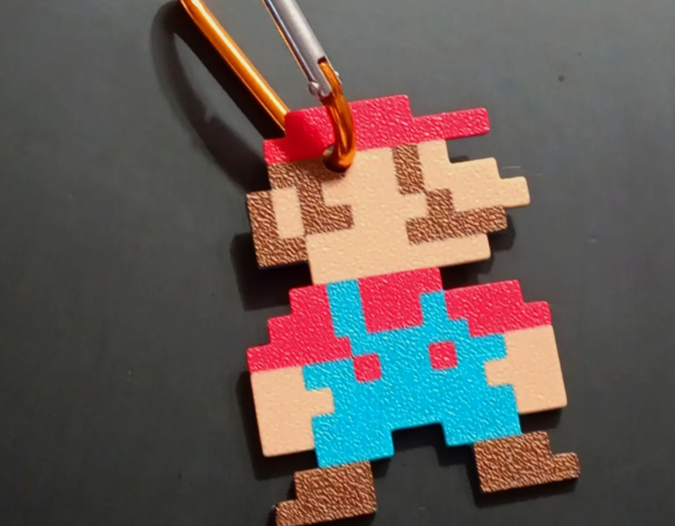 Chaveiro Super Mario 8Bits